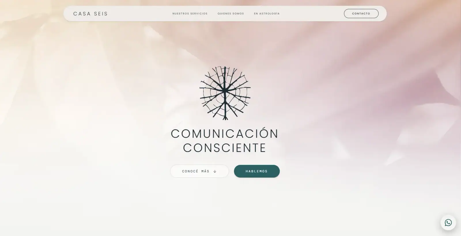 High-impact landing for a strategic communication space